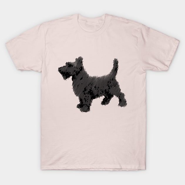 Scottish terrier art design T-Shirt by chapter2